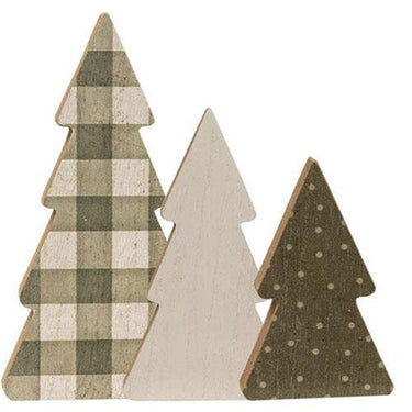 3/Set, Printed Chunky Trees - The Fox Decor